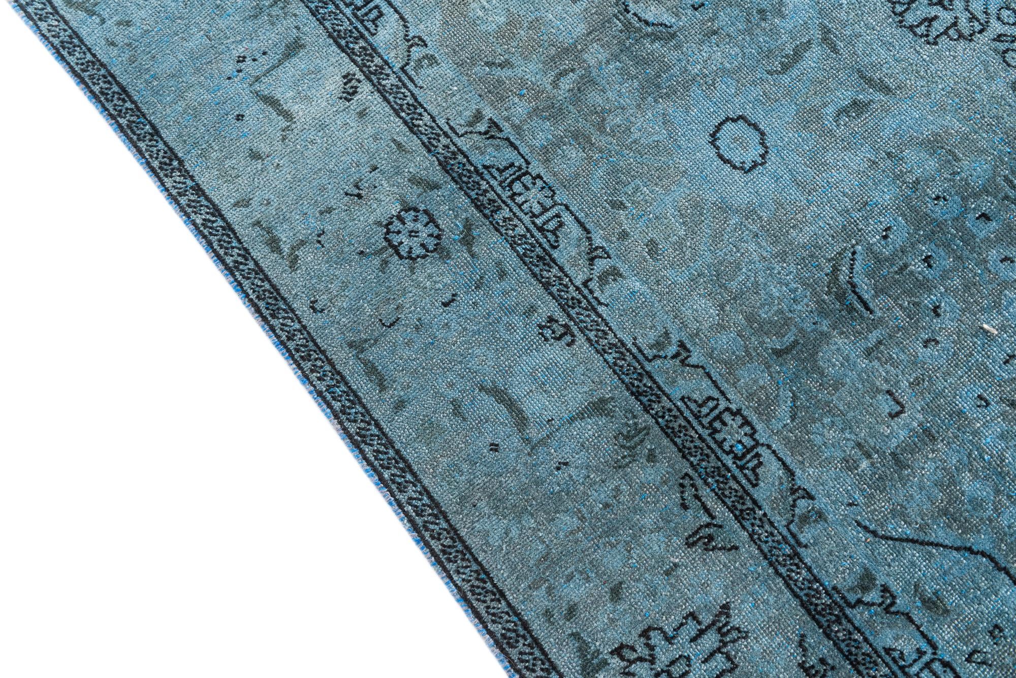 6' 4 x 9' 5 Hand Knotted Ultra Vintage Persian Wool Rug