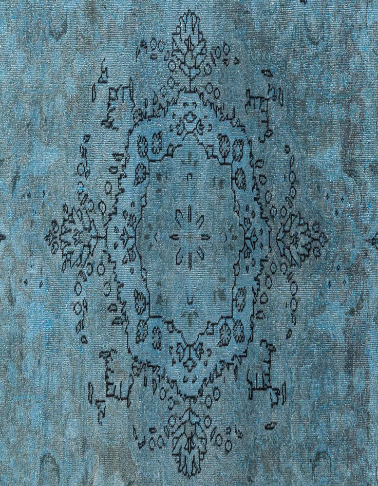 Detail image of 6' 4 x 9' 5  Hand Knotted Ultra Vintage Persian Wool Rug