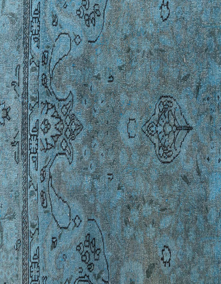 Detail image of 6' 4 x 9' 5  Hand Knotted Ultra Vintage Persian Wool Rug