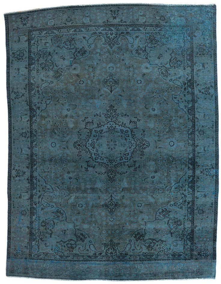 Detail image of 6' 4 x 9' 5 Hand Knotted Ultra Vintage Persian Wool Rug
