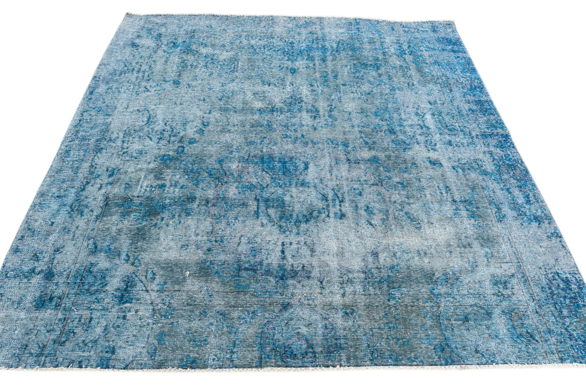 220cm x 230cm Hand Knotted Ultra Vintage Persian Wool Rug