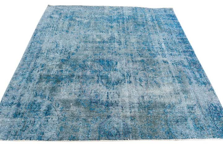 220cm x 230cm Hand Knotted Ultra Vintage Persian Wool Rug