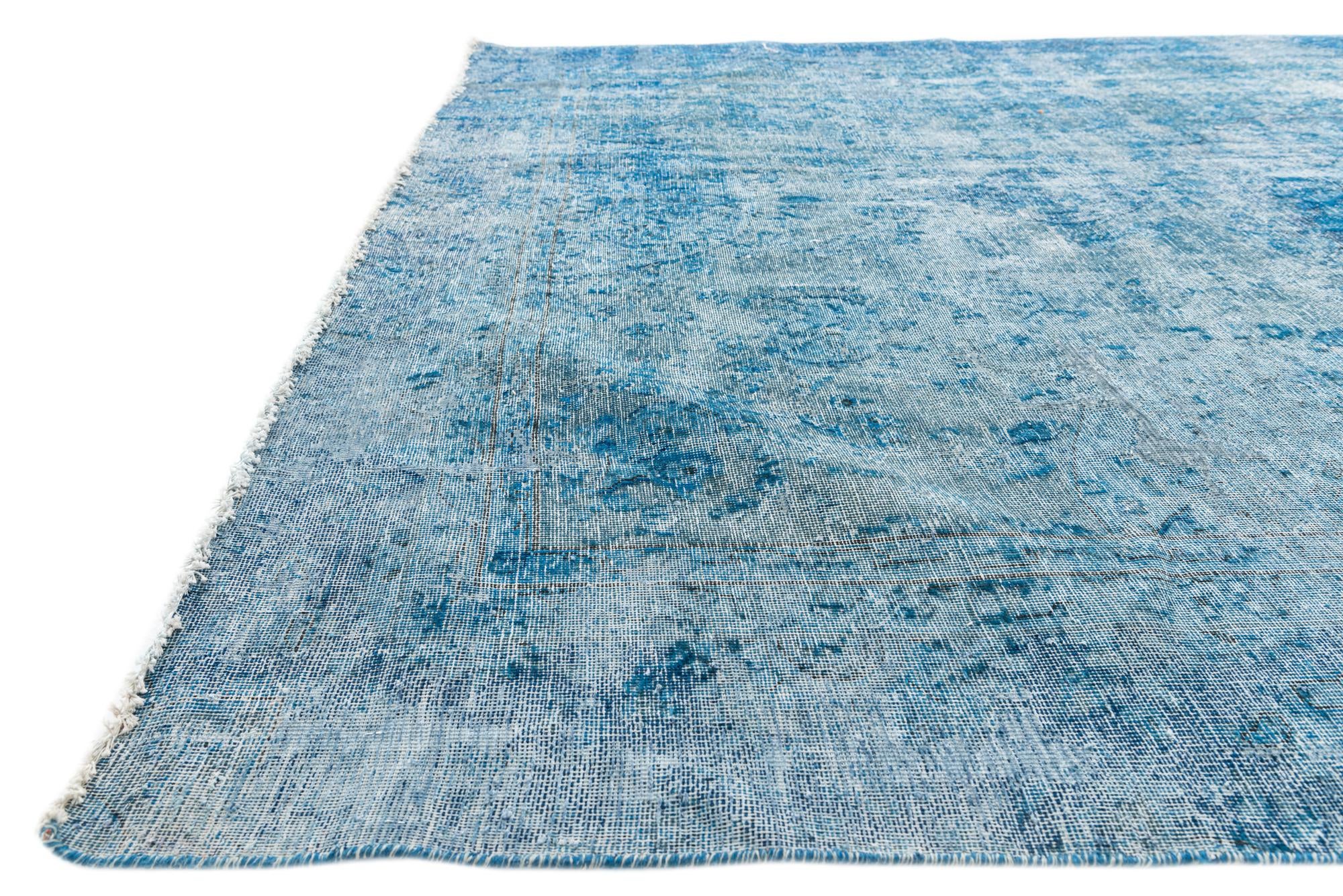 220cm x 230cm Hand Knotted Ultra Vintage Persian Wool Rug
