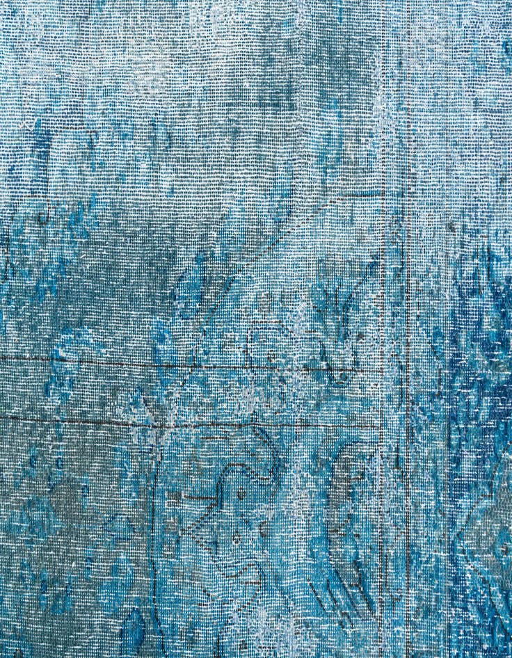 Detail image of 7' 3 x 7' 7  Hand Knotted Ultra Vintage Persian Wool Rug