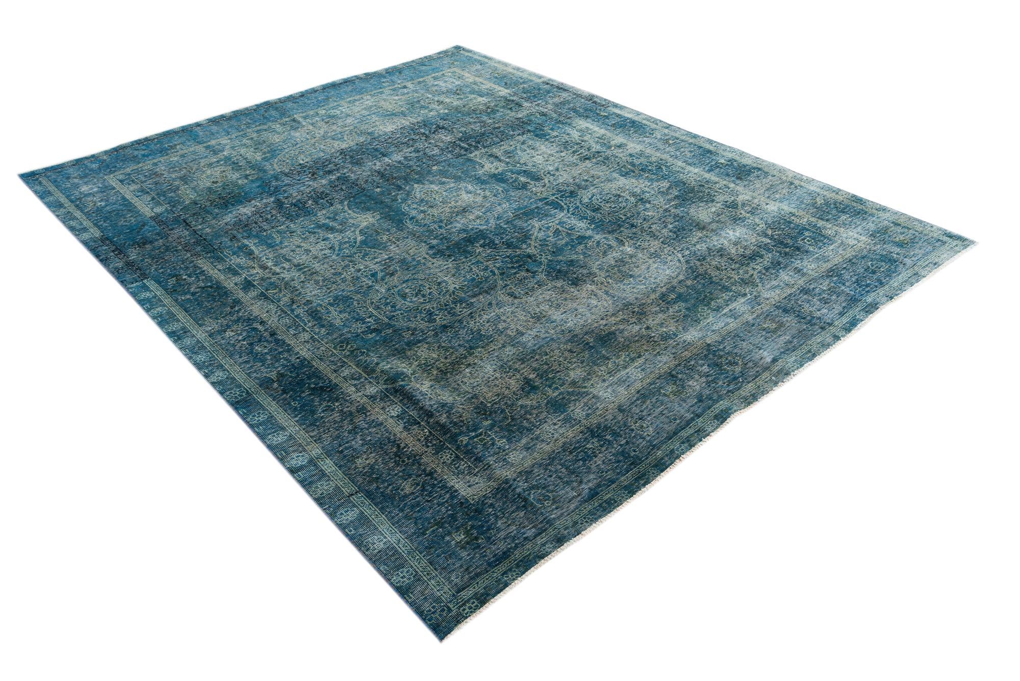 10' x 12' Hand Knotted Ultra Vintage Persian Wool Rug