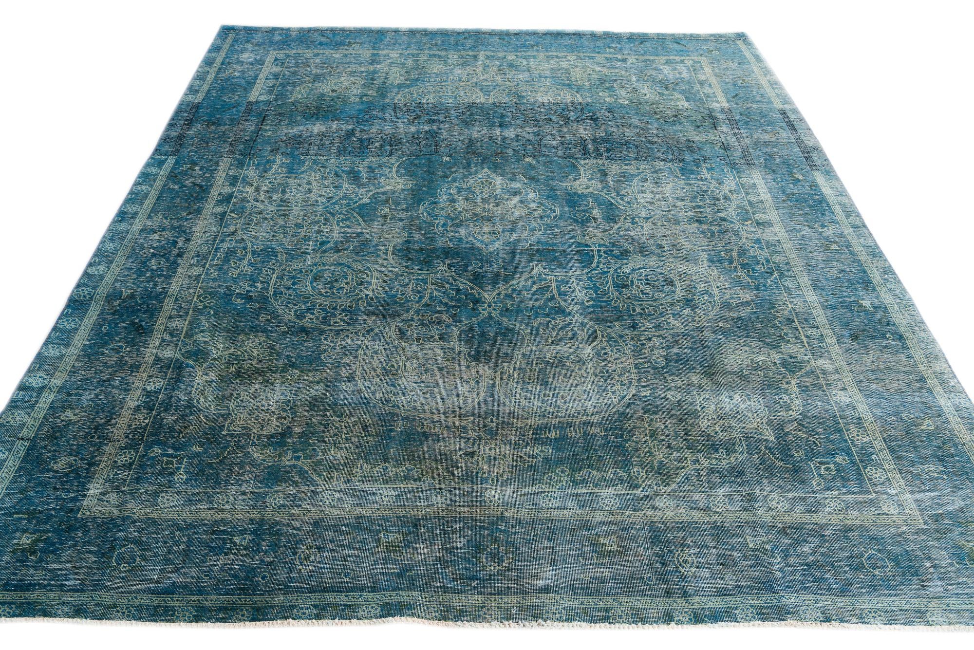 10' x 12' Hand Knotted Ultra Vintage Persian Wool Rug