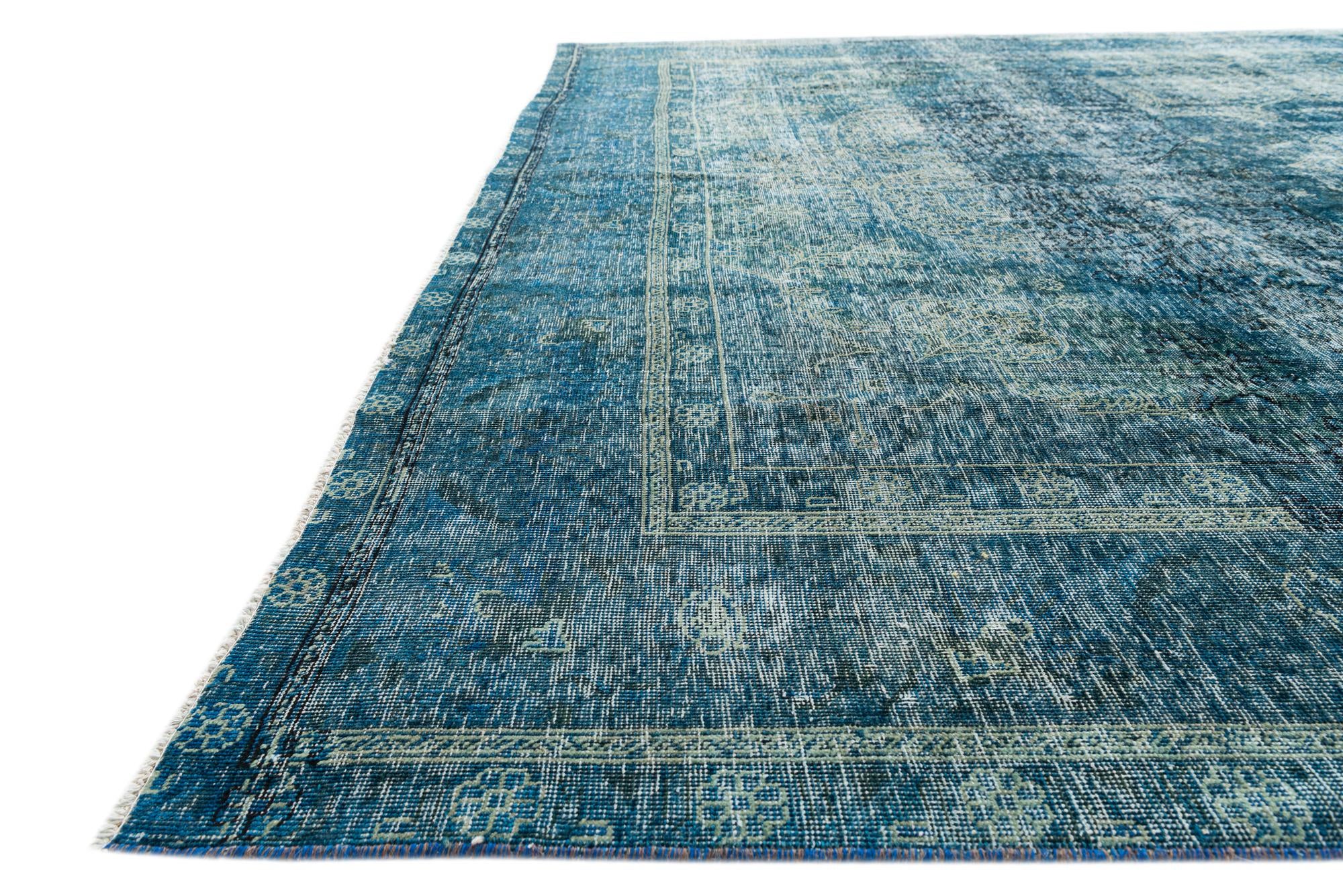 10' x 12' Hand Knotted Ultra Vintage Persian Wool Rug