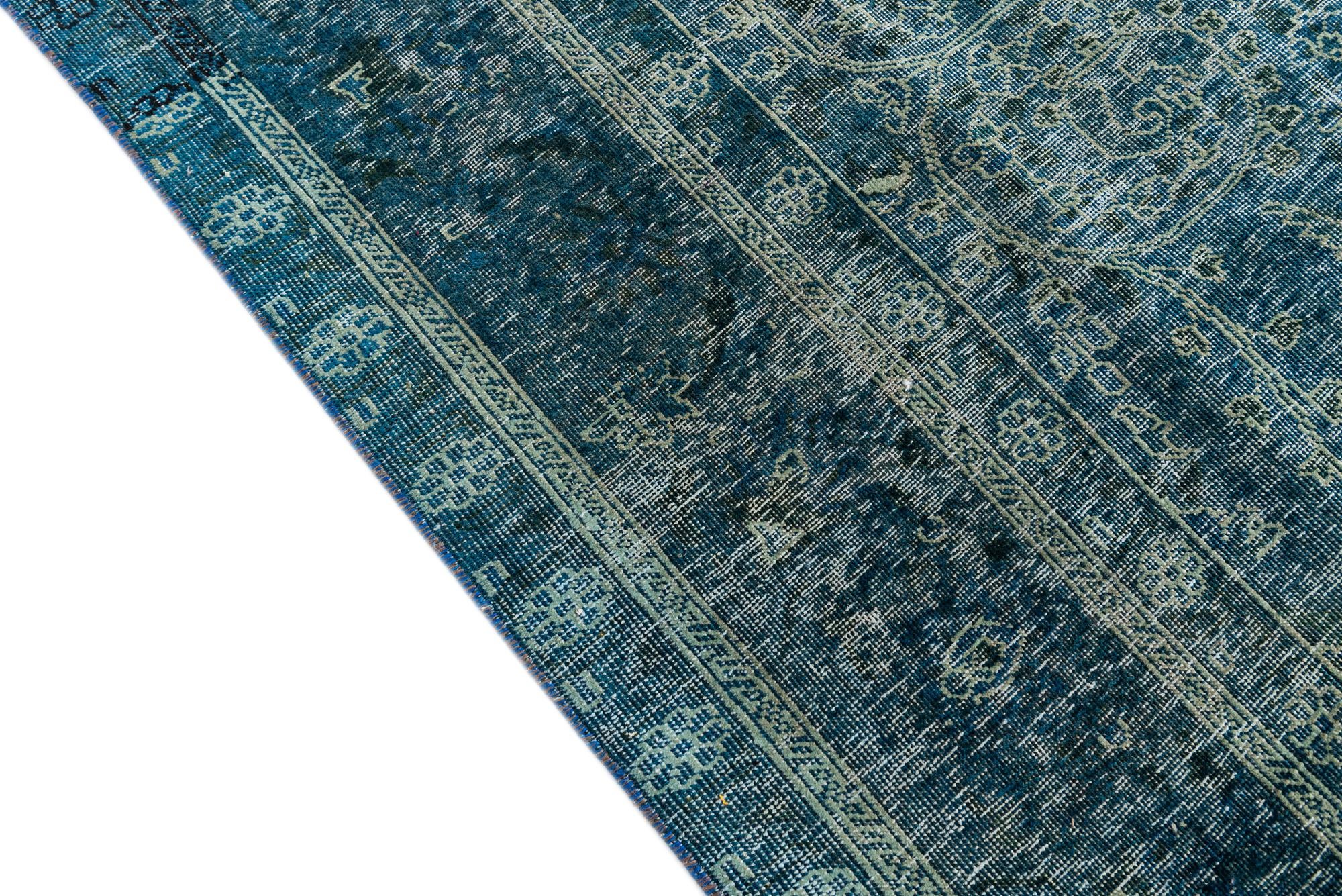 10' x 12' Hand Knotted Ultra Vintage Persian Wool Rug