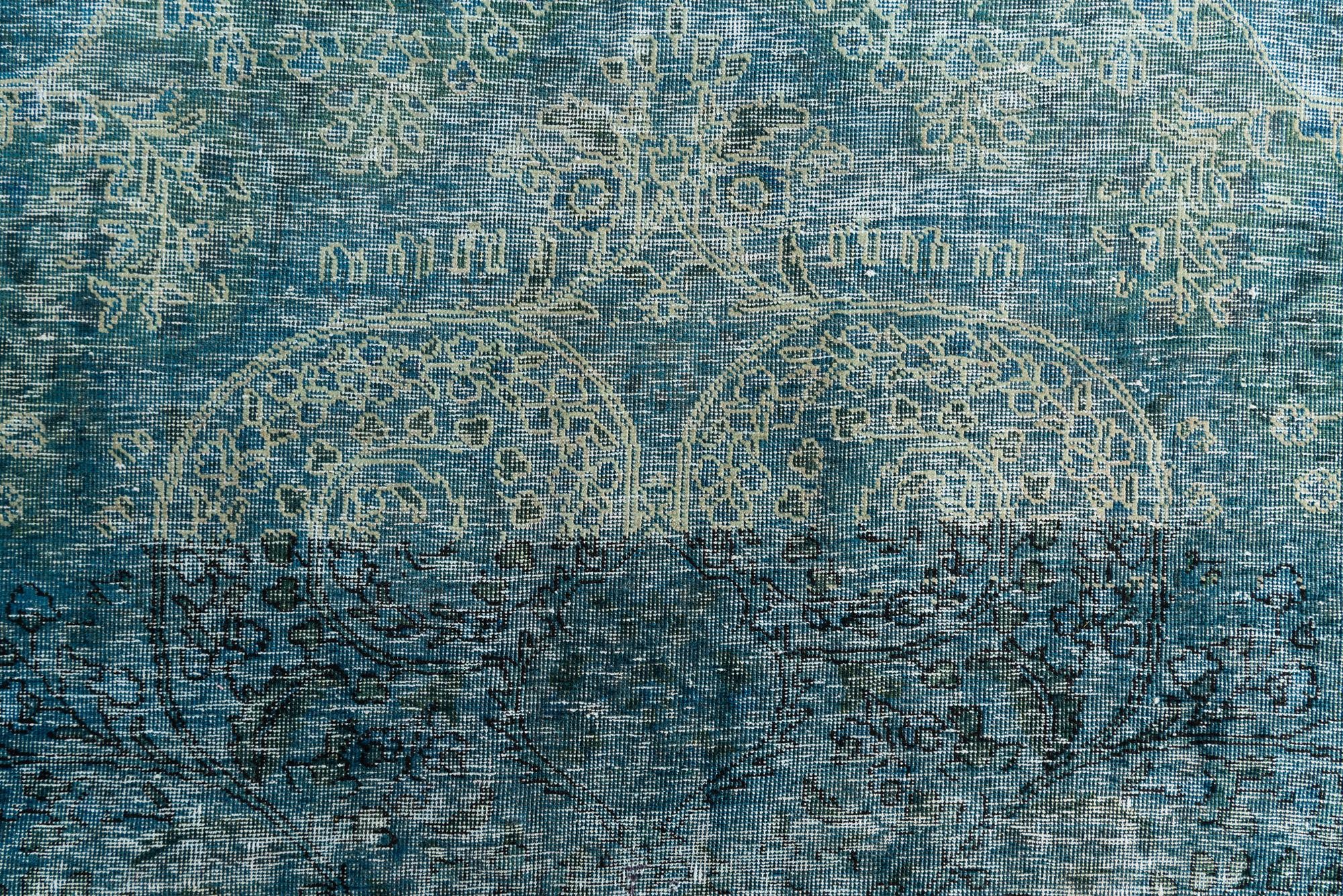 10' x 12' Hand Knotted Ultra Vintage Persian Wool Rug