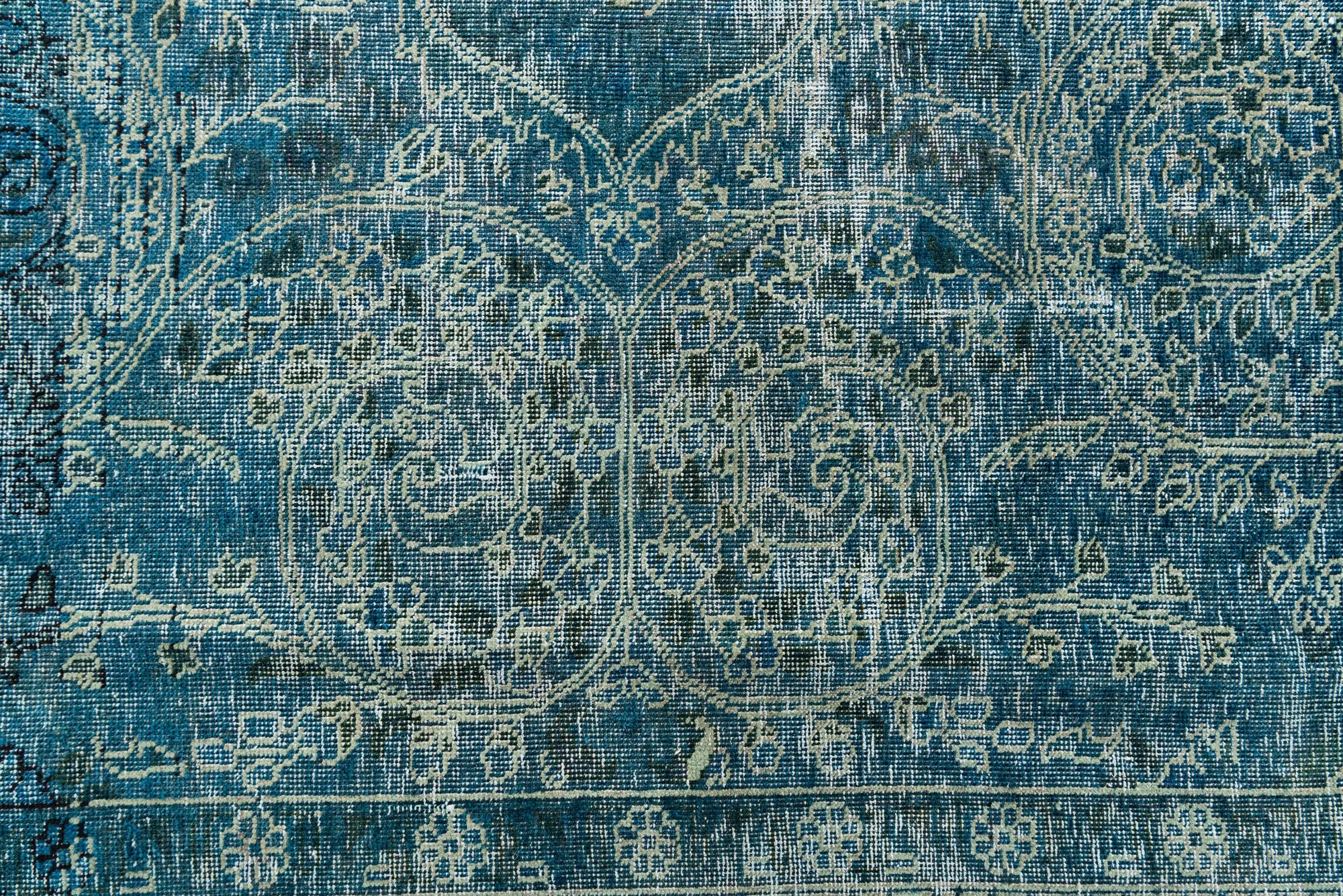 10' x 12' Hand Knotted Ultra Vintage Persian Wool Rug