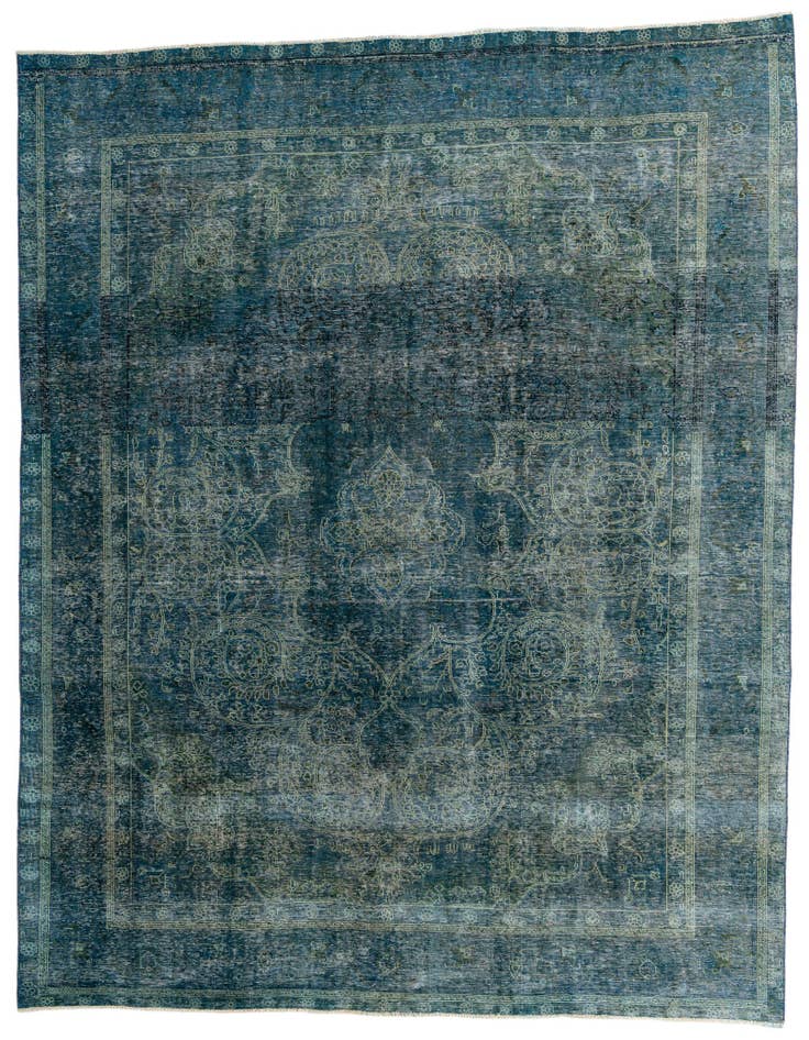 Detail image of 10' x 12' Hand Knotted Ultra Vintage Persian Wool Rug