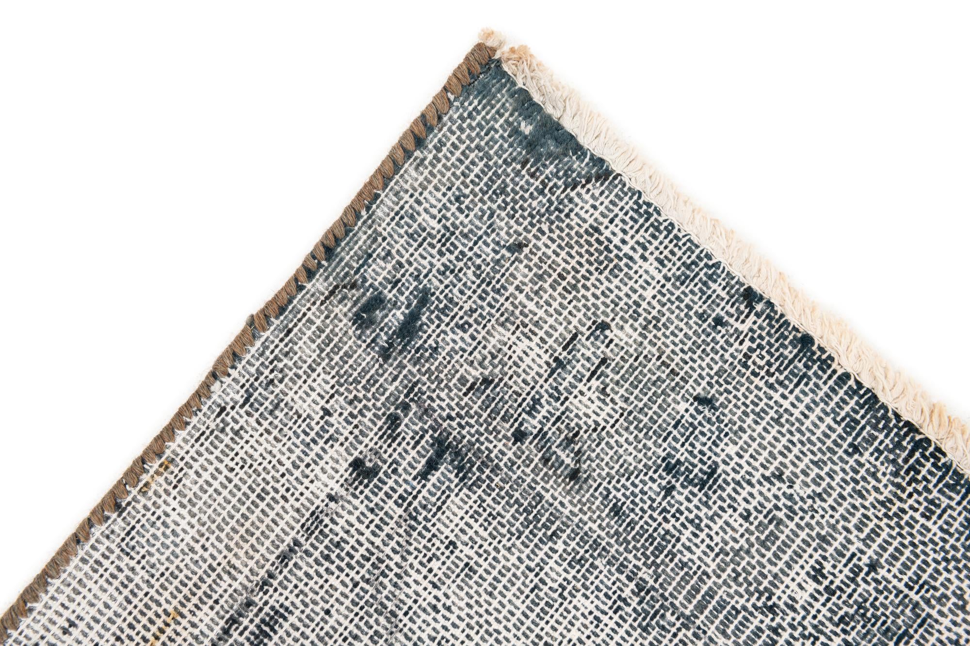 9' 2 x 12' 7 Hand Knotted Ultra Vintage Persian Wool Rug