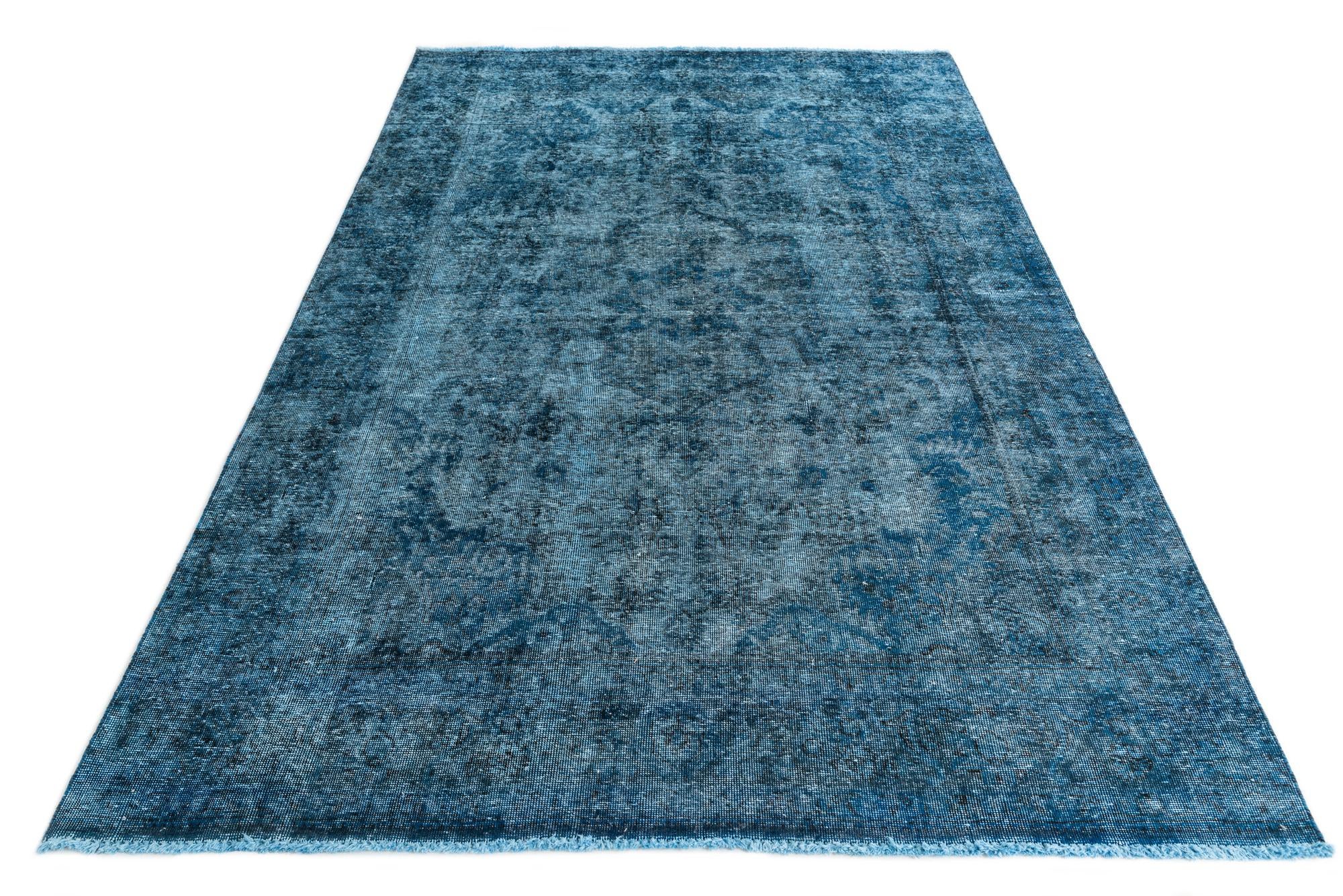 6' 4 x 9' 10 Hand Knotted Ultra Vintage Persian Wool Rug
