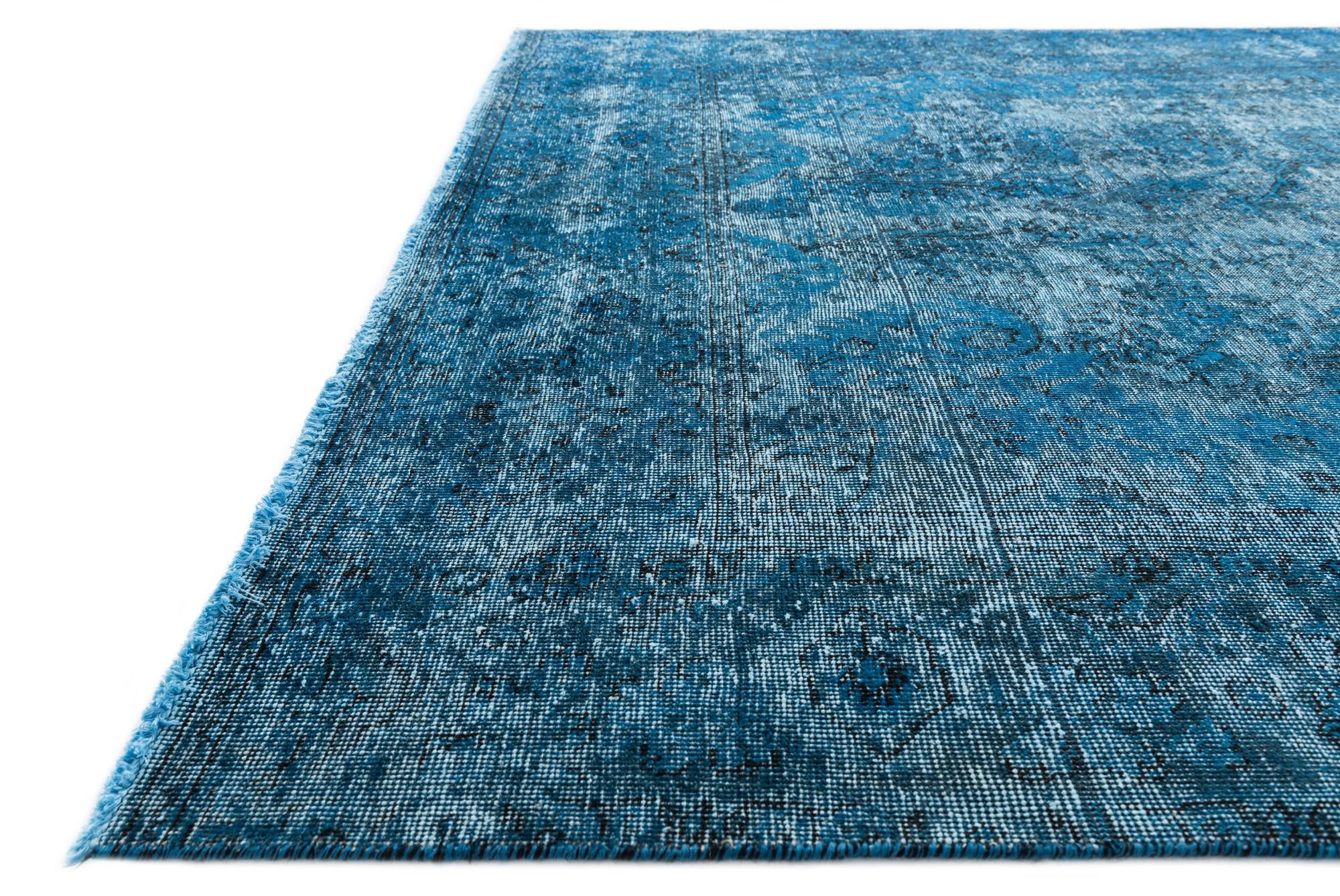 6' 4 x 9' 10 Hand Knotted Ultra Vintage Persian Wool Rug