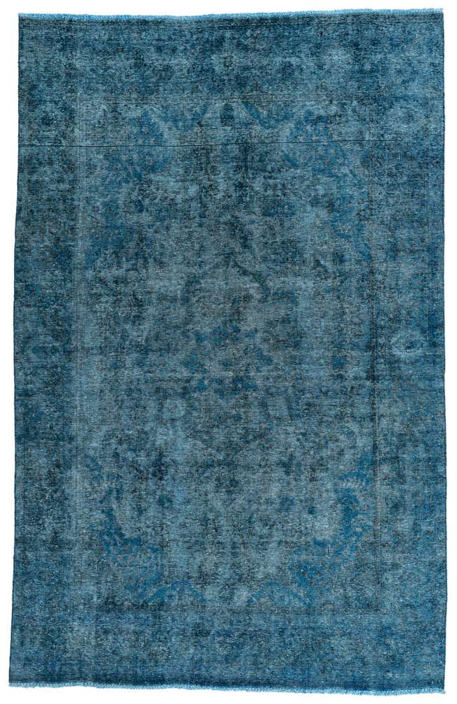 6' 4 x 9' 10 Hand Knotted Ultra Vintage Persian Wool Rug