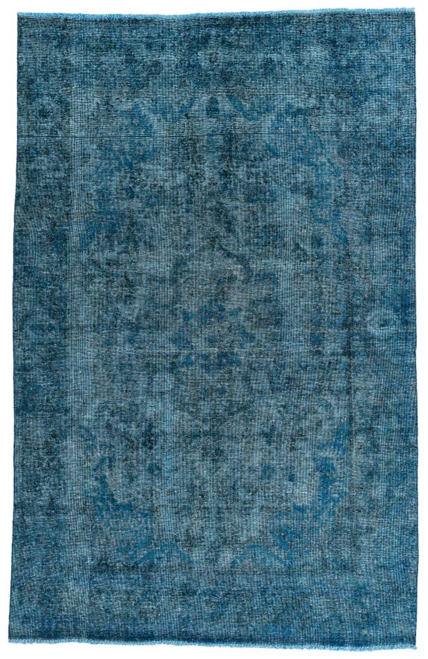 Detail image of 6' 4 x 9' 10 Hand Knotted Ultra Vintage Persian Wool Rug