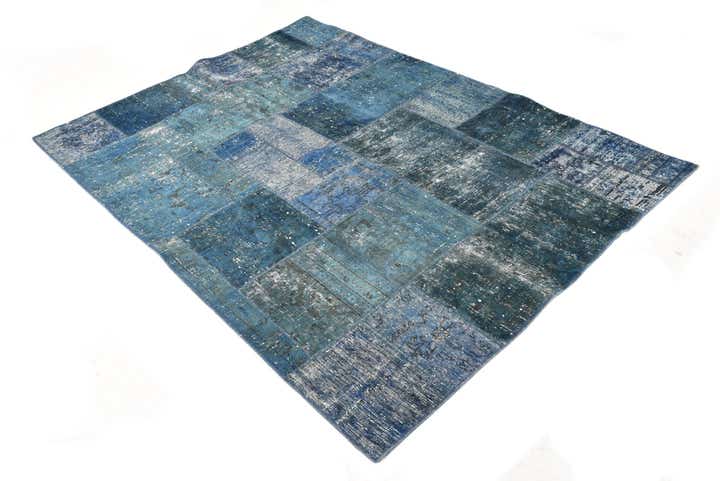 4' 11 x 6' 9 Hand Knotted Ultra Vintage Persian Wool Rug