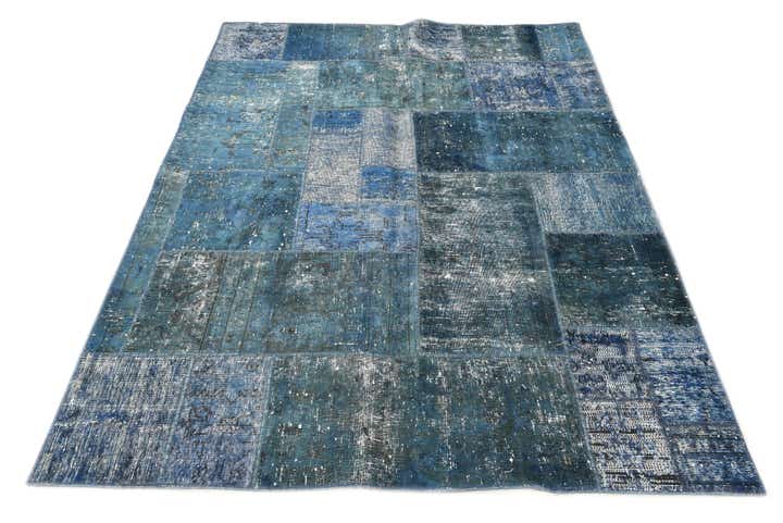 4' 11 x 6' 9 Hand Knotted Ultra Vintage Persian Wool Rug