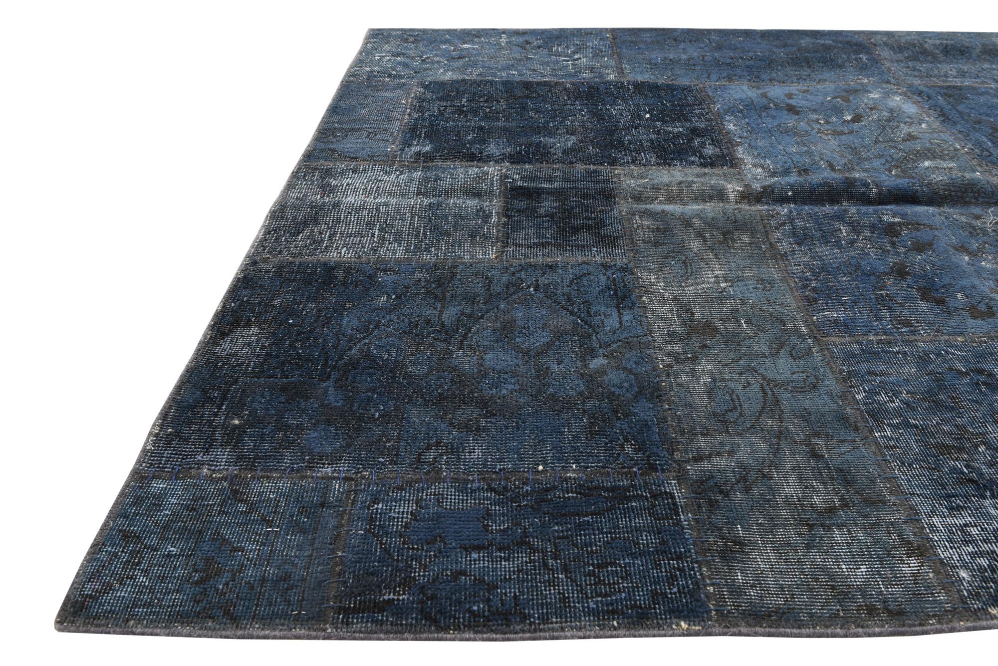 4' 9 x 6' 9 Hand Knotted Ultra Vintage Persian Wool Rug
