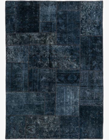4' 9 x 6' 9 Hand Knotted Ultra Vintage Persian Wool Rug
