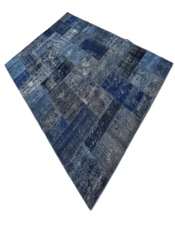 Detail image of 6' 10 x 11'  Hand Knotted Ultra Vintage Persian Wool Rug