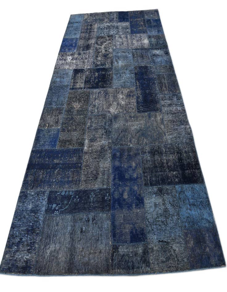 Detail image of 6' 10 x 11'  Hand Knotted Ultra Vintage Persian Wool Rug