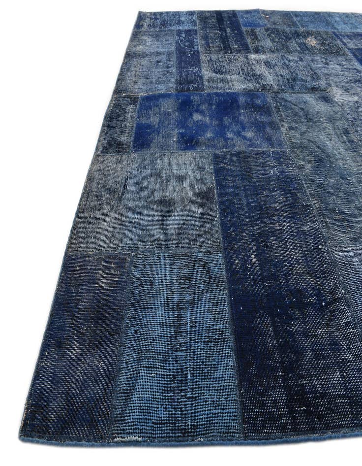 Detail image of 6' 10 x 11'  Hand Knotted Ultra Vintage Persian Wool Rug