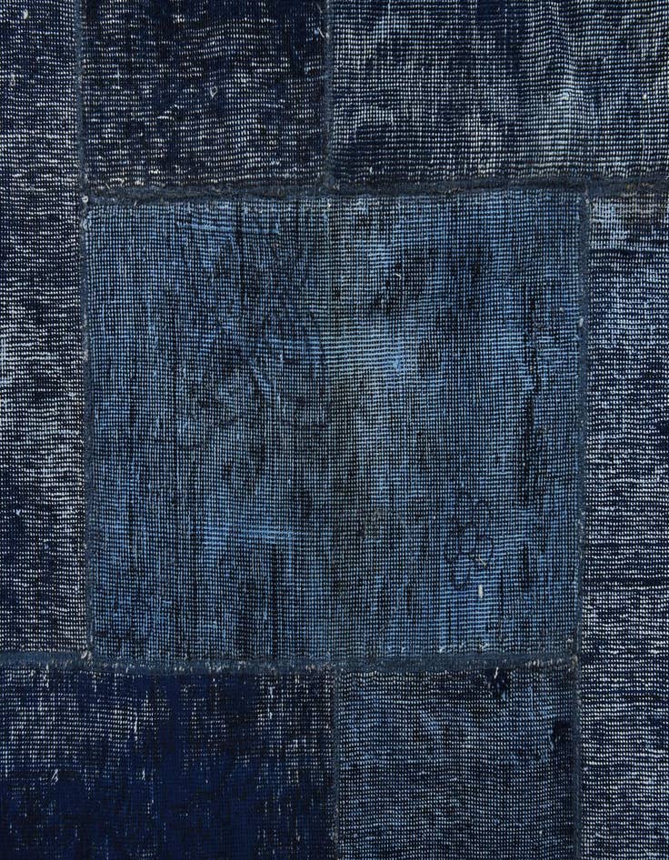 Detail image of 6' 10 x 11'  Hand Knotted Ultra Vintage Persian Wool Rug