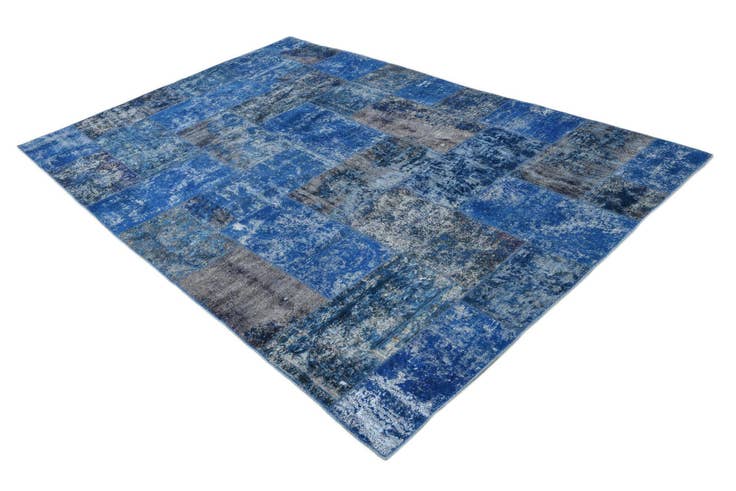 Detail image of 6' 8 x 10' 1 Hand Knotted Ultra Vintage Persian Wool Rug