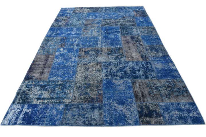 6' 8 x 10' 1 Hand Knotted Ultra Vintage Persian Wool Rug