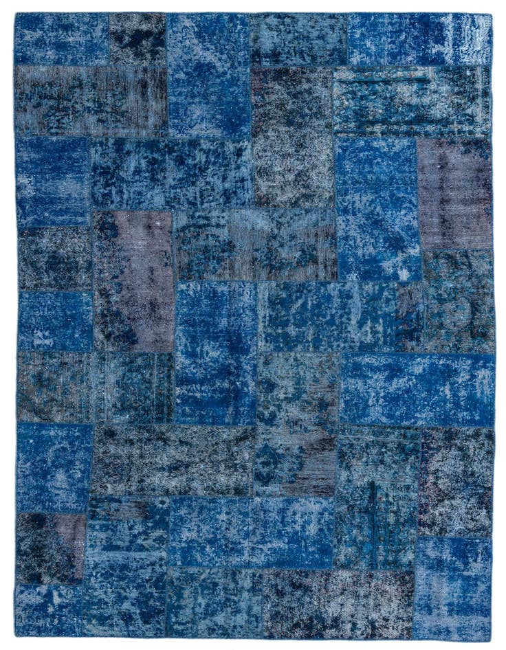 Detail image of 6' 8 x 10' 1 Hand Knotted Ultra Vintage Persian Wool Rug