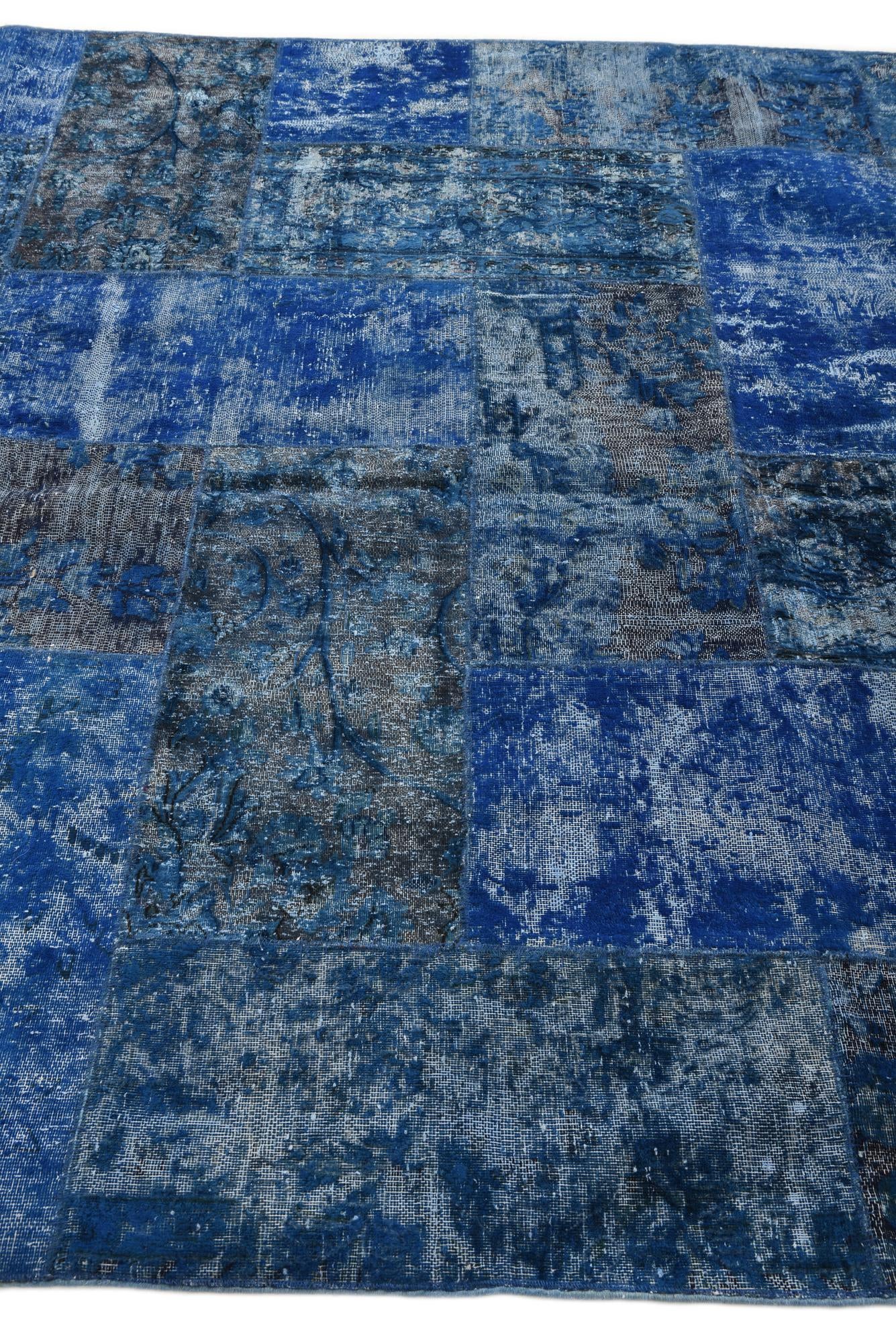 6' 8 x 10' Hand Knotted Ultra Vintage Persian Wool Rug