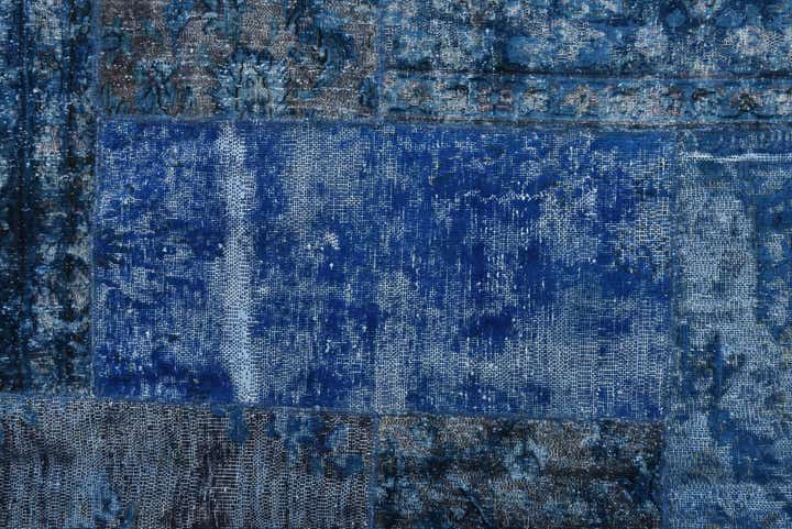 6' 8 x 10' Hand Knotted Ultra Vintage Persian Wool Rug