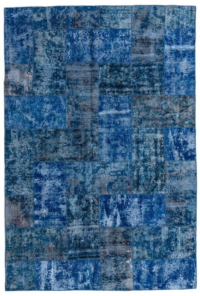Detail image of 6' 8 x 10' Hand Knotted Ultra Vintage Persian Wool Rug