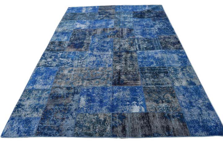 6' 8 x 10' 1 Hand Knotted Ultra Vintage Persian Wool Rug