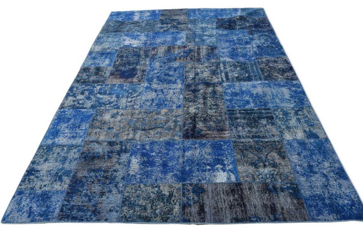 Detail image of 6' 8 x 10' 1 Hand Knotted Ultra Vintage Persian Wool Rug