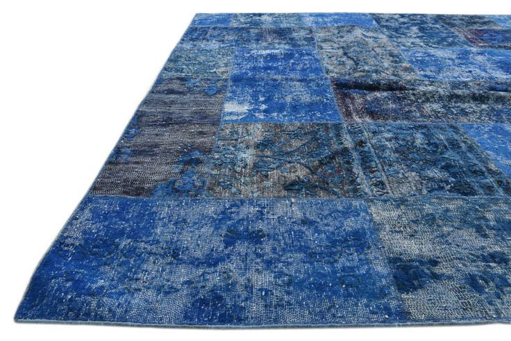 Detail image of 6' 8 x 10' 1 Hand Knotted Ultra Vintage Persian Wool Rug