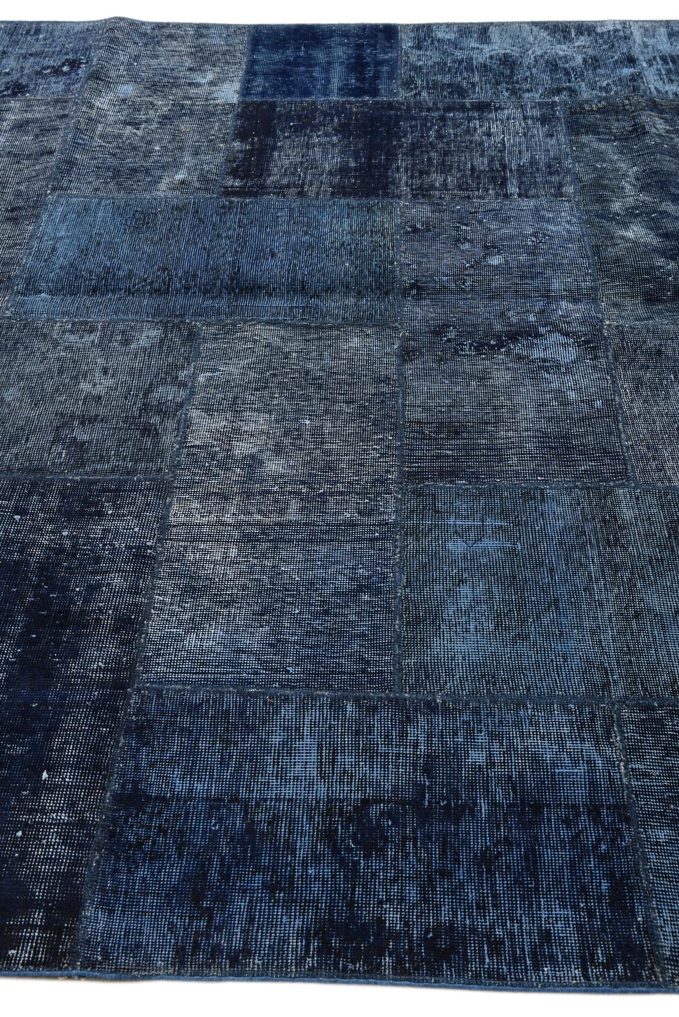 6' 10 x 10' 4 Hand Knotted Ultra Vintage Persian Wool Rug