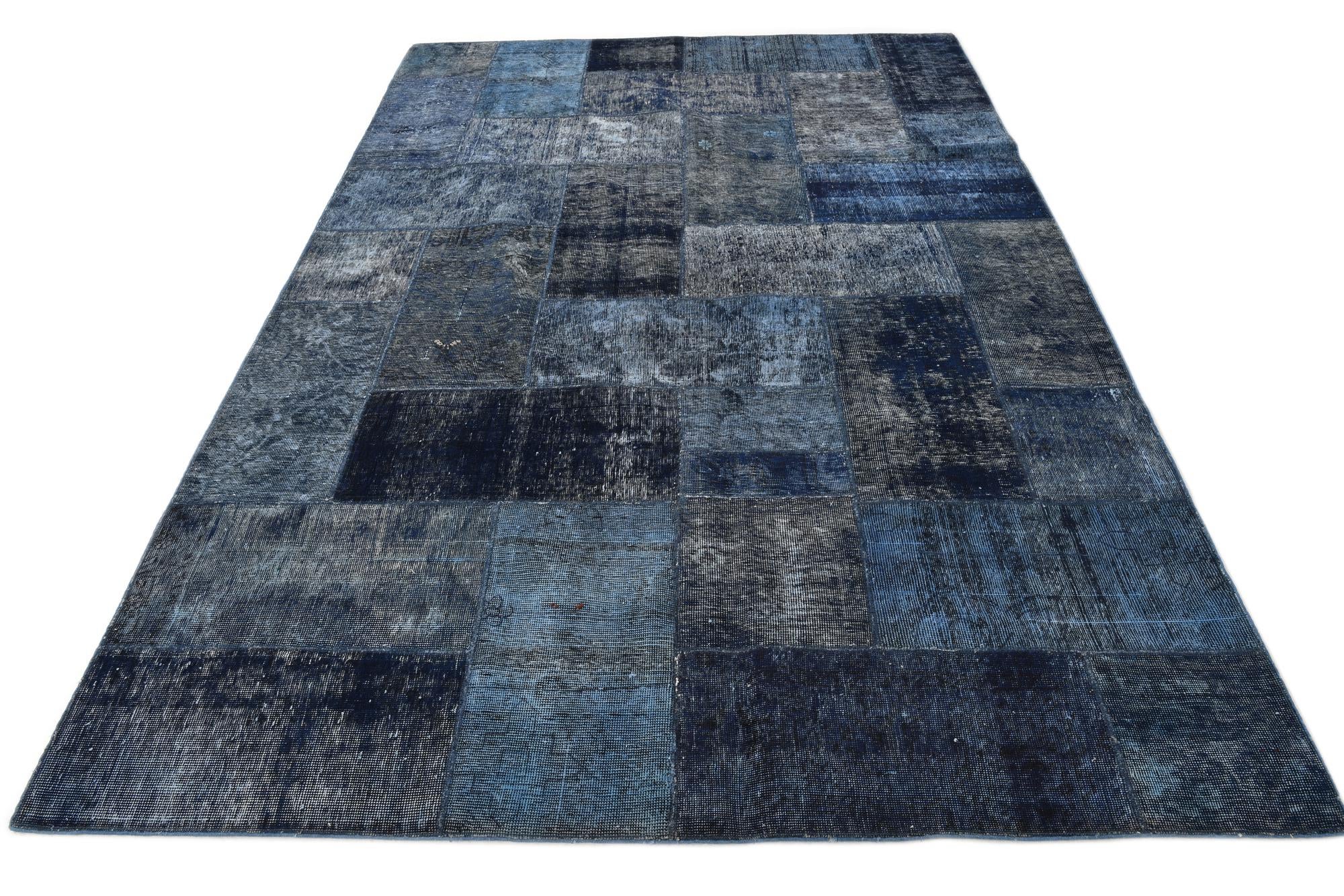6' 9 x 10' 3 Hand Knotted Ultra Vintage Persian Wool Rug