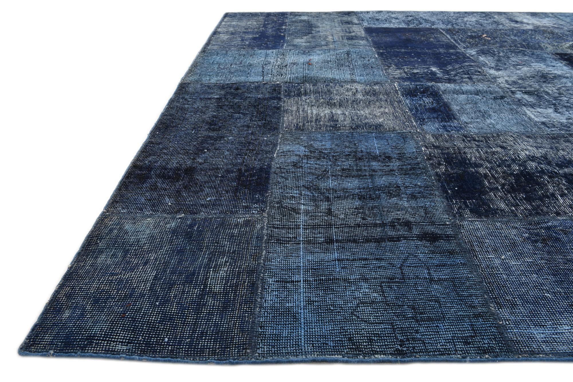 6' 9 x 10' 3 Hand Knotted Ultra Vintage Persian Wool Rug