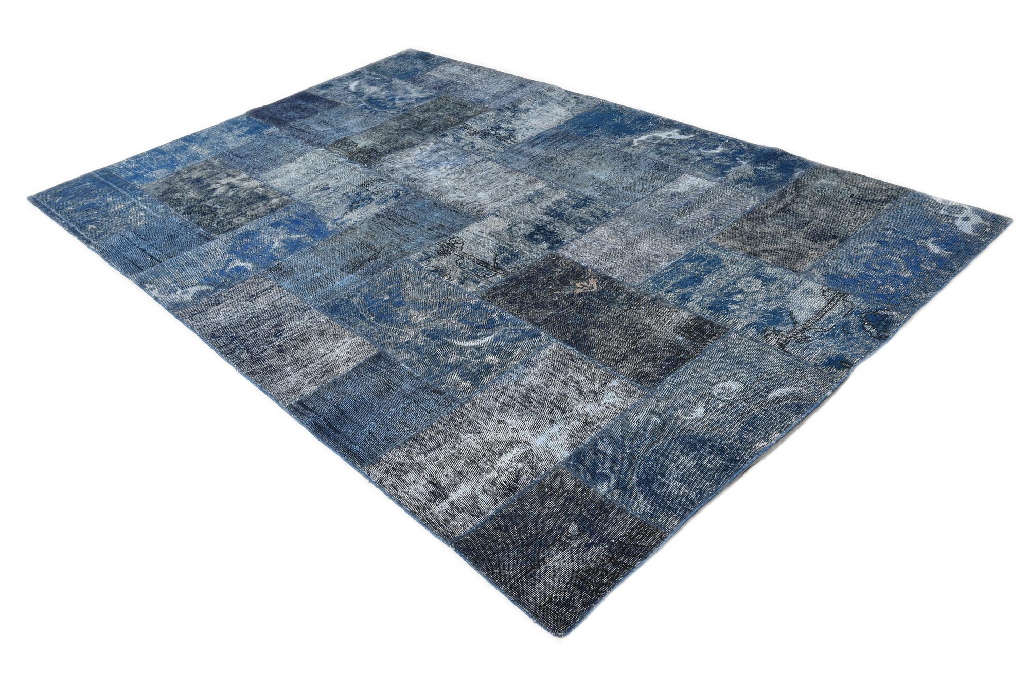 6' 11 x 10' 4 Hand Knotted Ultra Vintage Persian Wool Rug