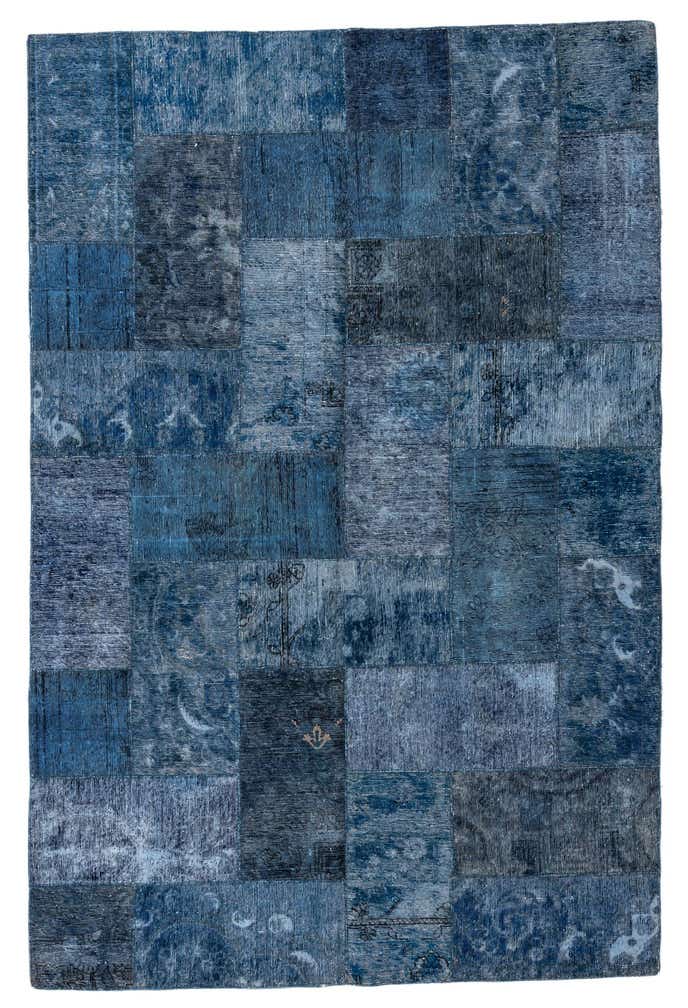 6' 11 x 10' 4 Hand Knotted Ultra Vintage Persian Wool Rug