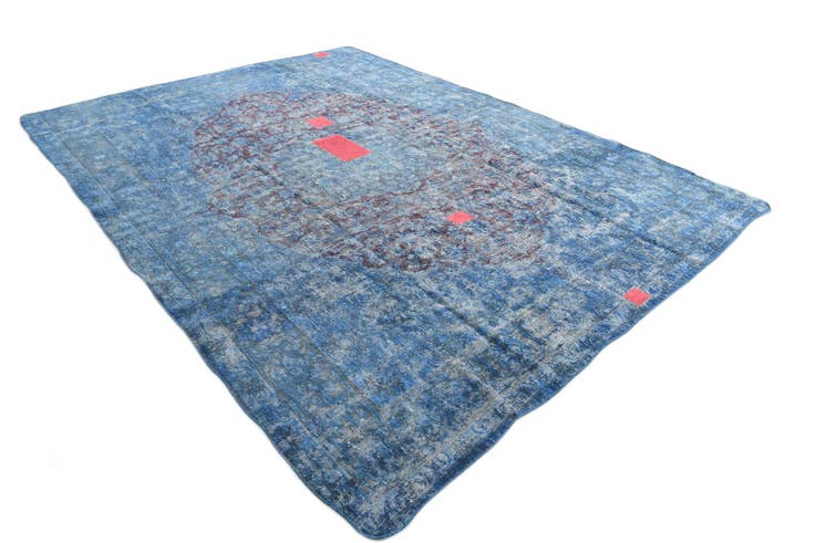 Detail image of 9' 9 x 13' 1 Hand Knotted Ultra Vintage Persian Wool Rug