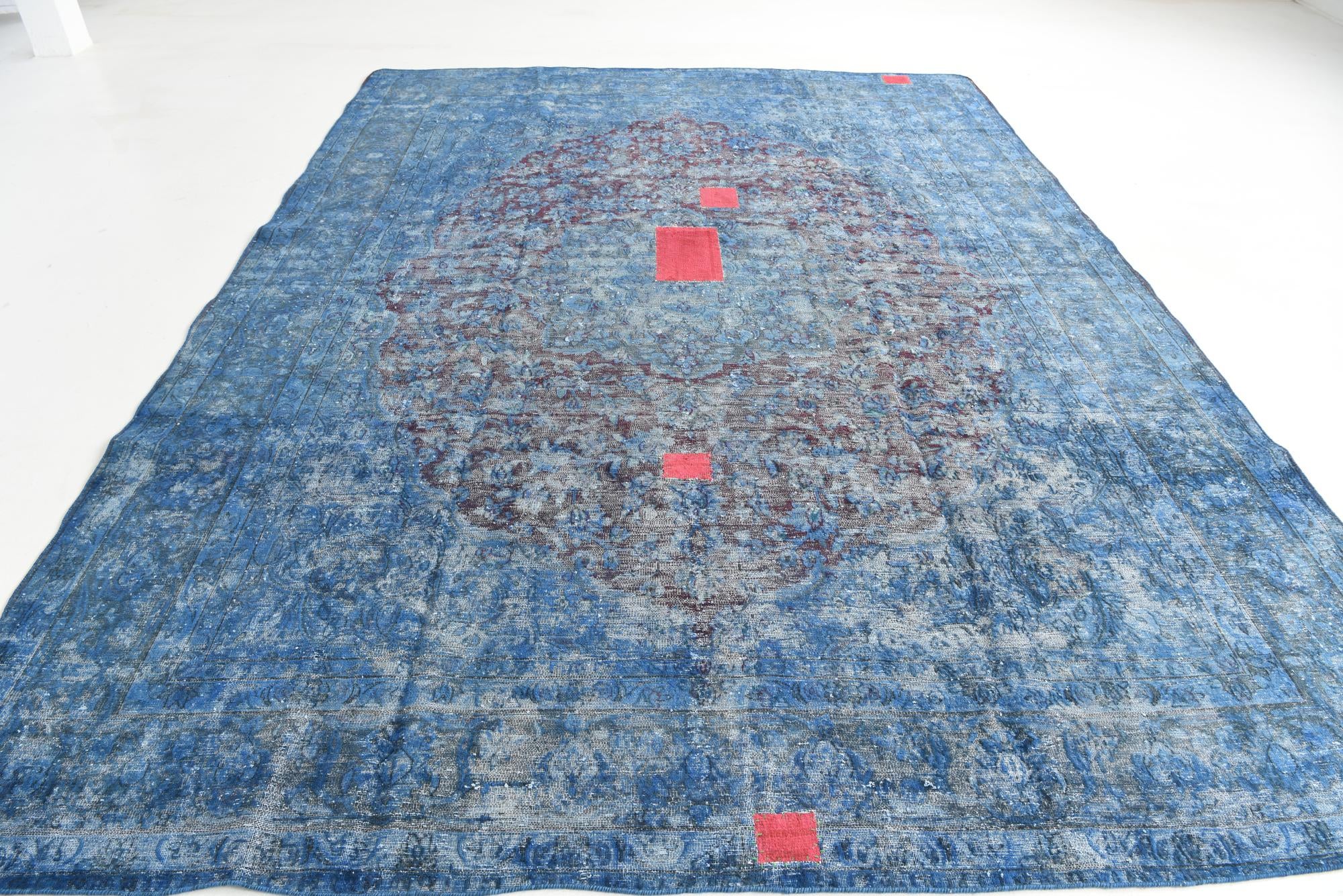 9' 9 x 13' 1 Hand Knotted Ultra Vintage Persian Wool Rug