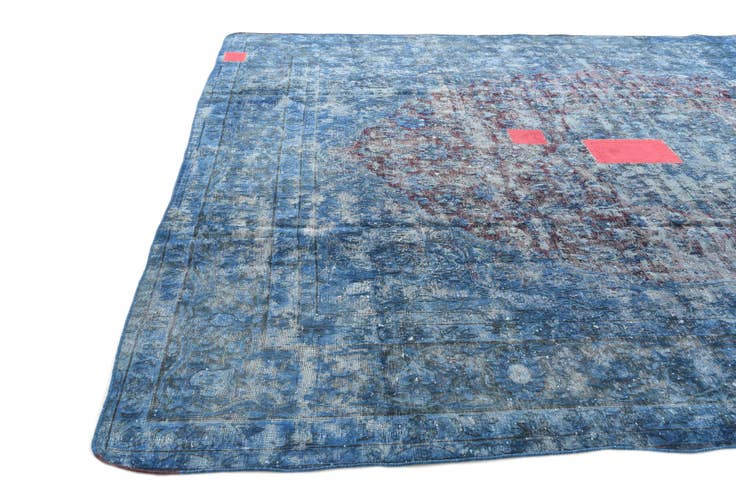 Detail image of 9' 9 x 13' 1 Hand Knotted Ultra Vintage Persian Wool Rug