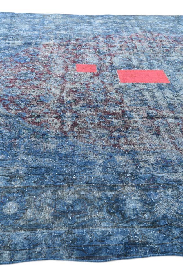 Detail image of 9' 9 x 13' 1 Hand Knotted Ultra Vintage Persian Wool Rug