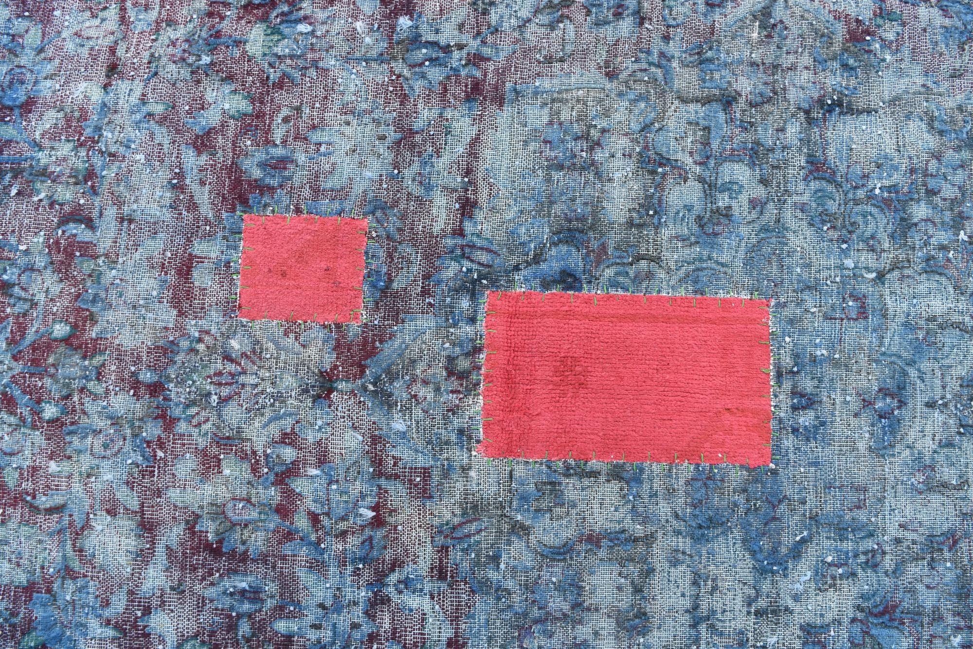 9' 9 x 13' 1 Hand Knotted Ultra Vintage Persian Wool Rug