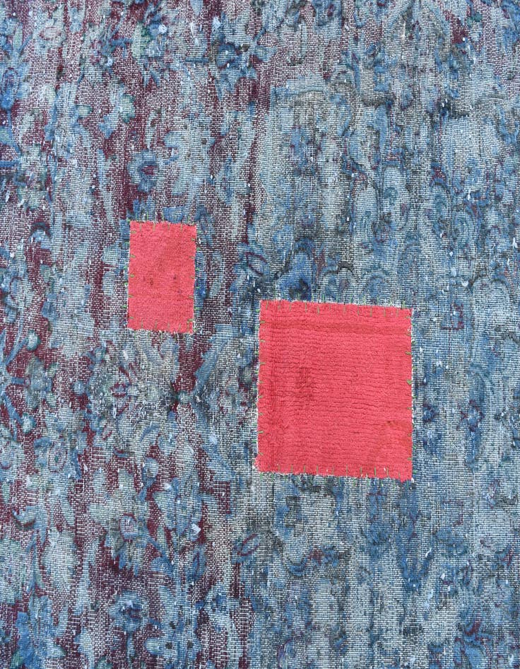 Detail image of 9' 9 x 13' 1  Hand Knotted Ultra Vintage Persian Wool Rug