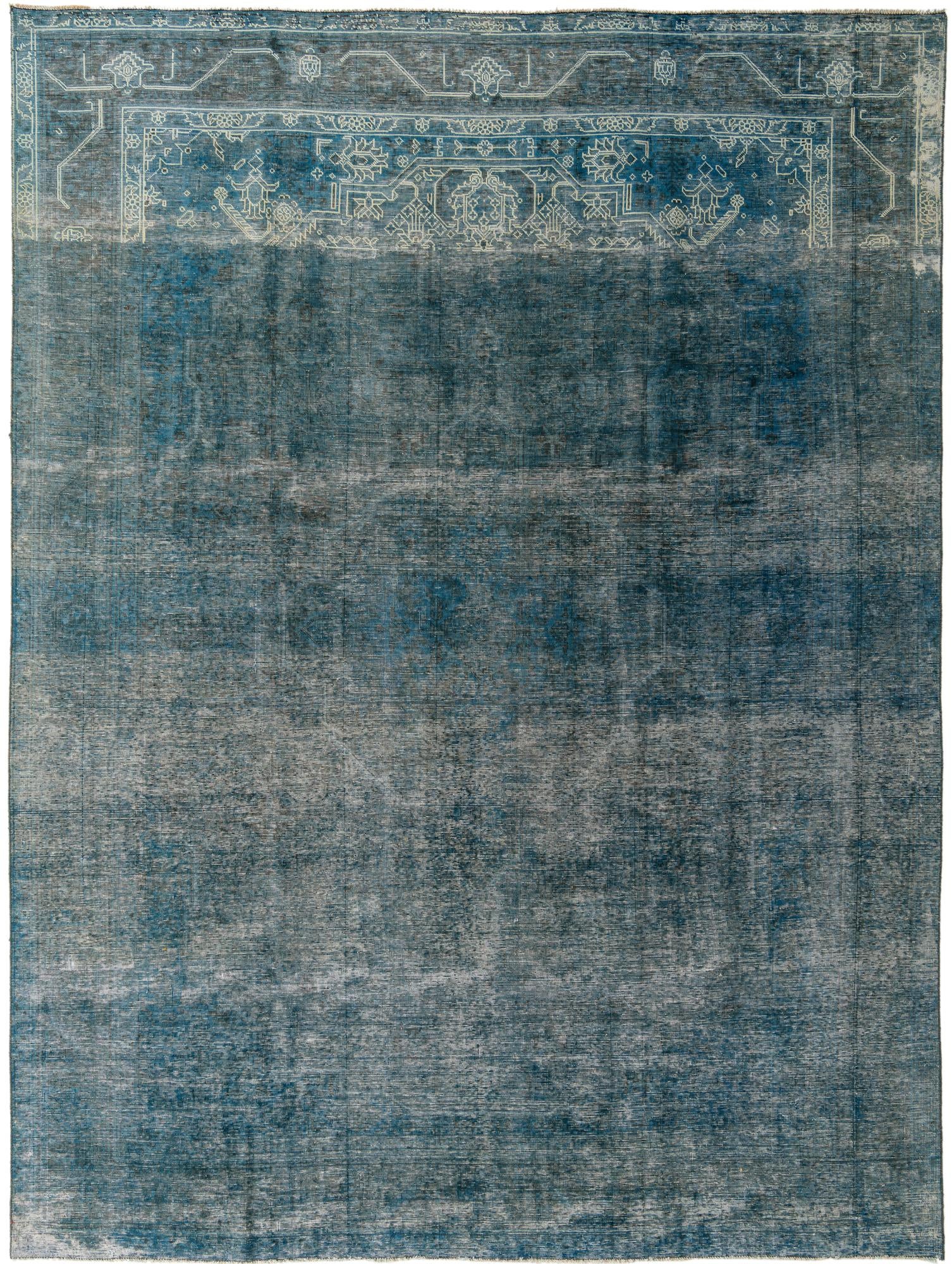 9' 3 x 12' 8 Hand Knotted Ultra Vintage Persian Wool Rug