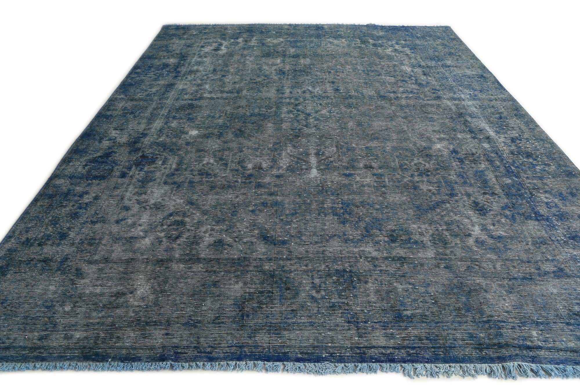 9' 5 x 12' 4 Hand Knotted Ultra Vintage Persian Wool Rug